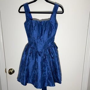 Elegant Blue Mini Dress